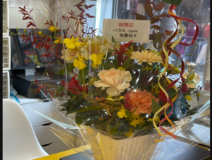 TOM‘SPET開業祝いのお花